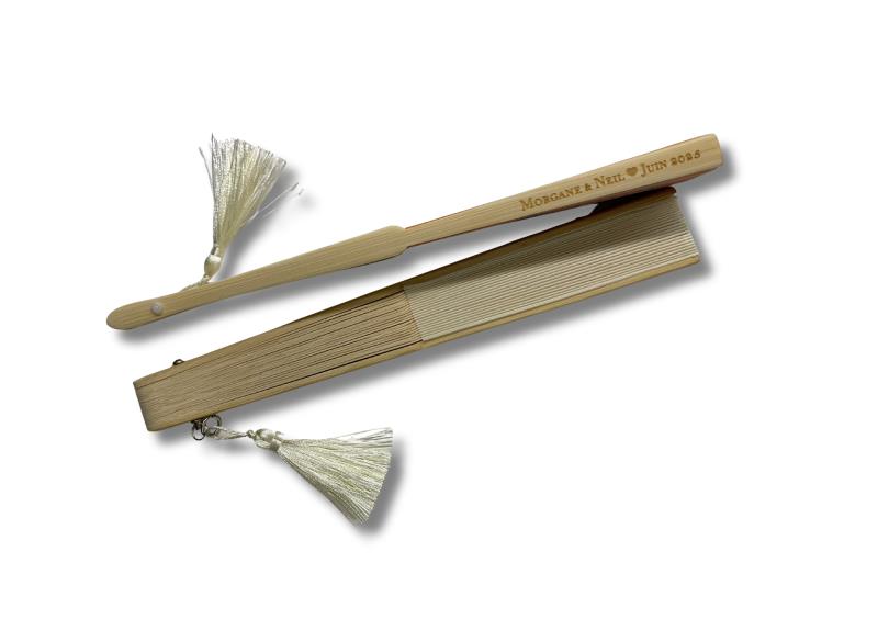 Your logo on BAMBOO FANS, your promotional gift solutions