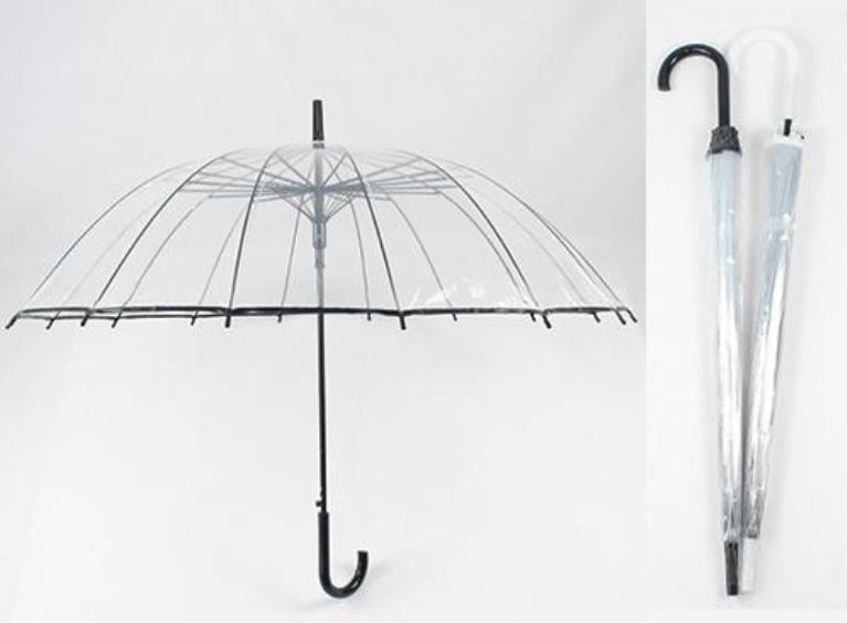 Your brand on PVC TRANSPARENT UMBRELLAS, your promotional gift solutions