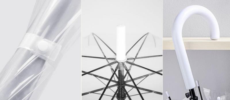 Your logo on PVC TRANSPARENT UMBRELLAS, your promotional gift solutions
